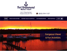 Tablet Screenshot of fortdrummondmarine.com